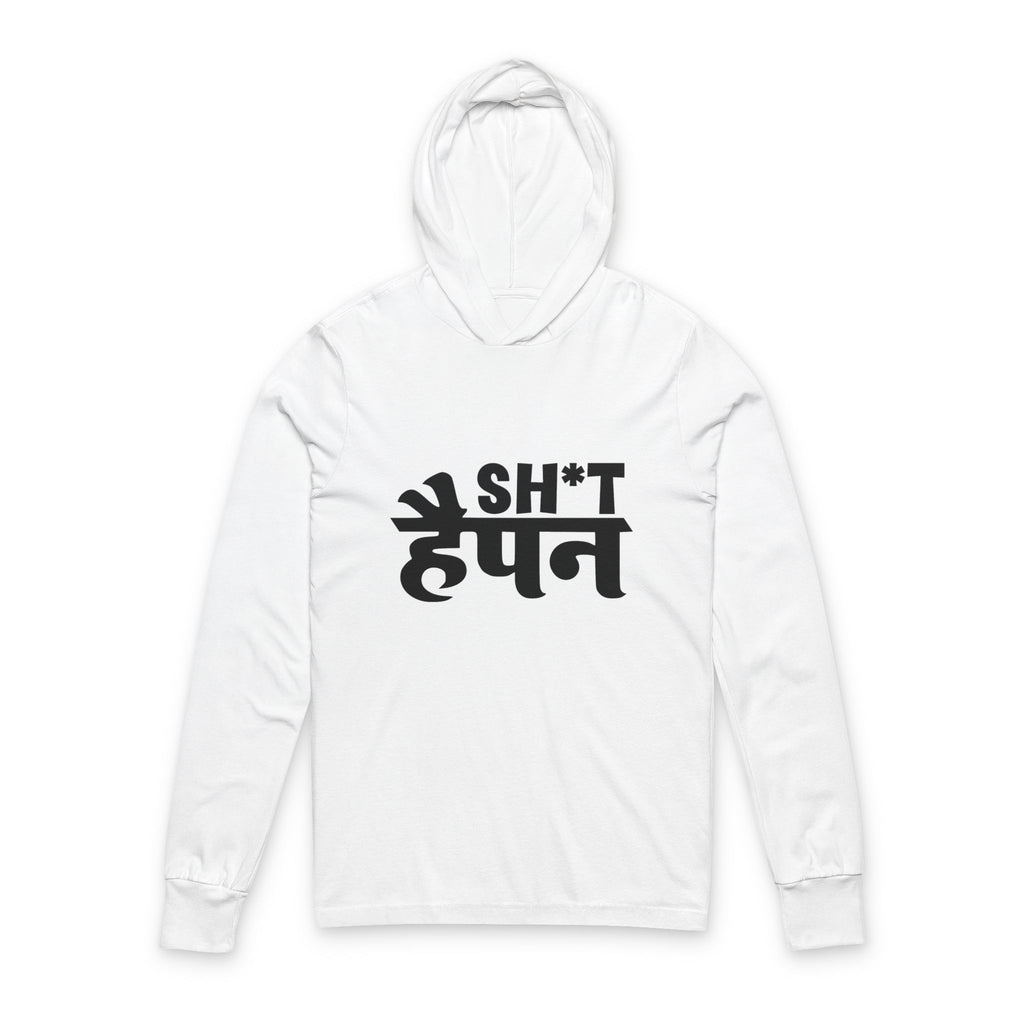 Hooded Long Sleeve — Sh*t Happen Graphic Hoodie