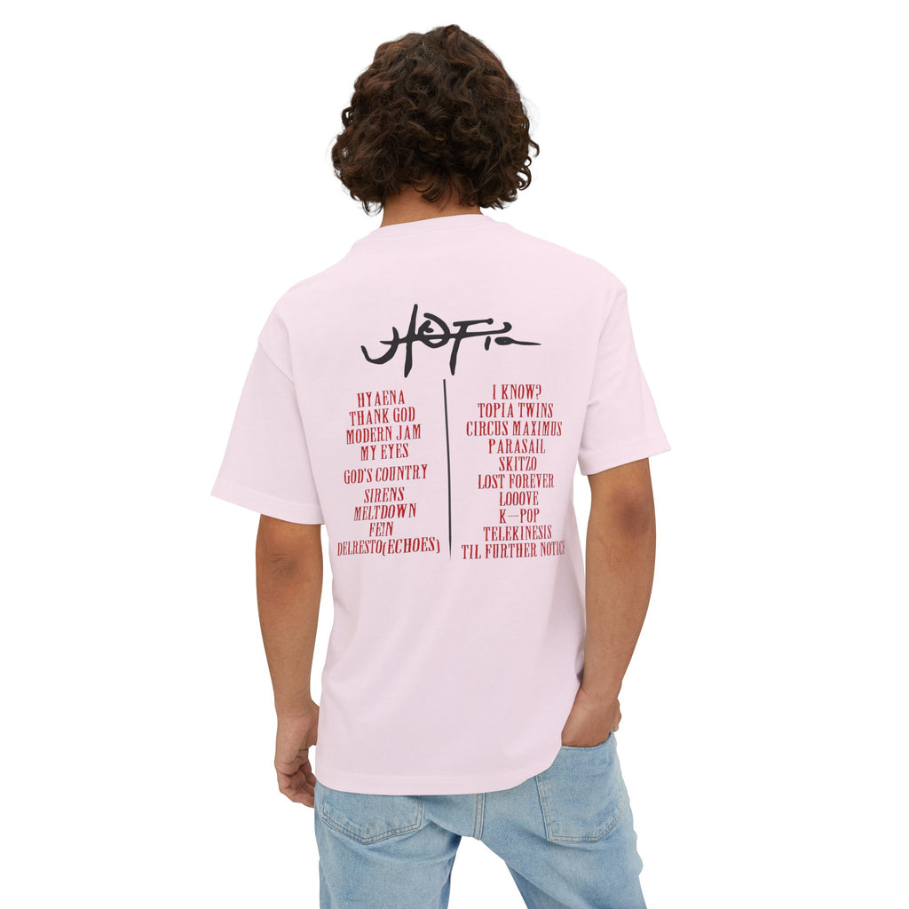 Boxy Tee — Travis Scott UTOPIA Tracklist t-shirt.