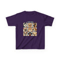 Kids T‑Shirt — "I Love Dogs" Cartoon Breed Grid