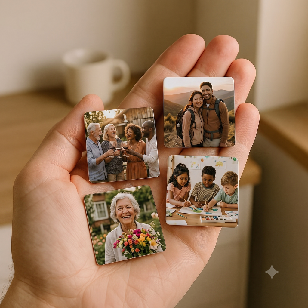 Square Magnets - Set of 9